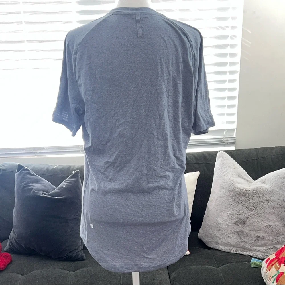Lululemon Athletica Light Blue Short Sleeve Tee - Picture 5 of 12